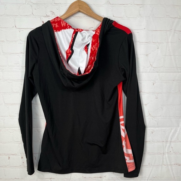 Wisconsin Badgers Lightweight Hoodie Shirt Womens Size Small Scoop Neck - Picture 10 of 10